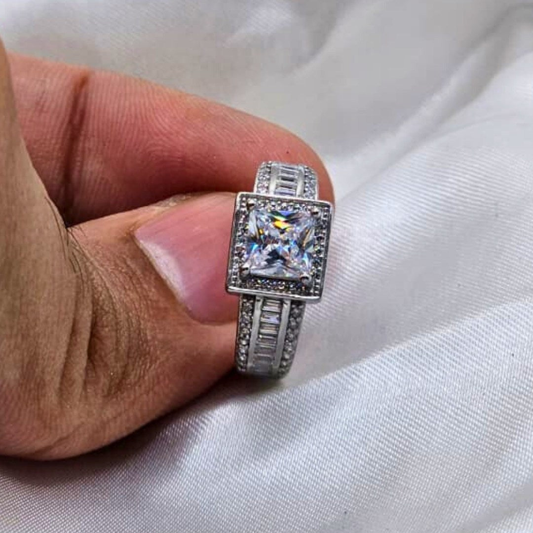 Stylish Italian Silver Adjustable Ring – 925 Hallmark Rhodium Plated