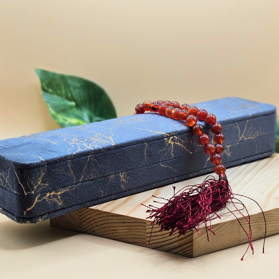 Real Aqeeq Stones Tasbeeh - Best Quality