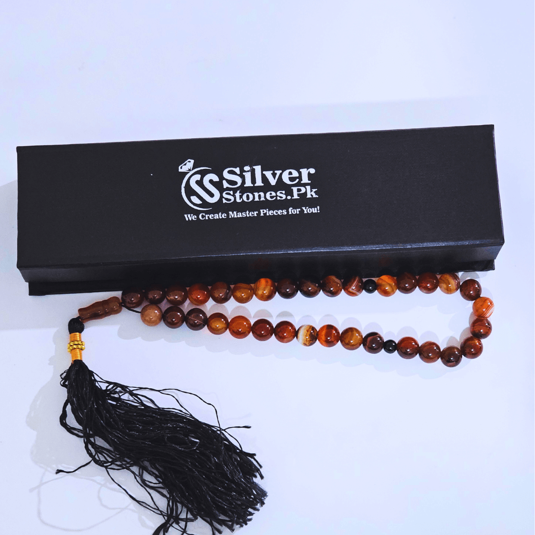 Real Aqeeq Stones Tasbeeh - Best Quality