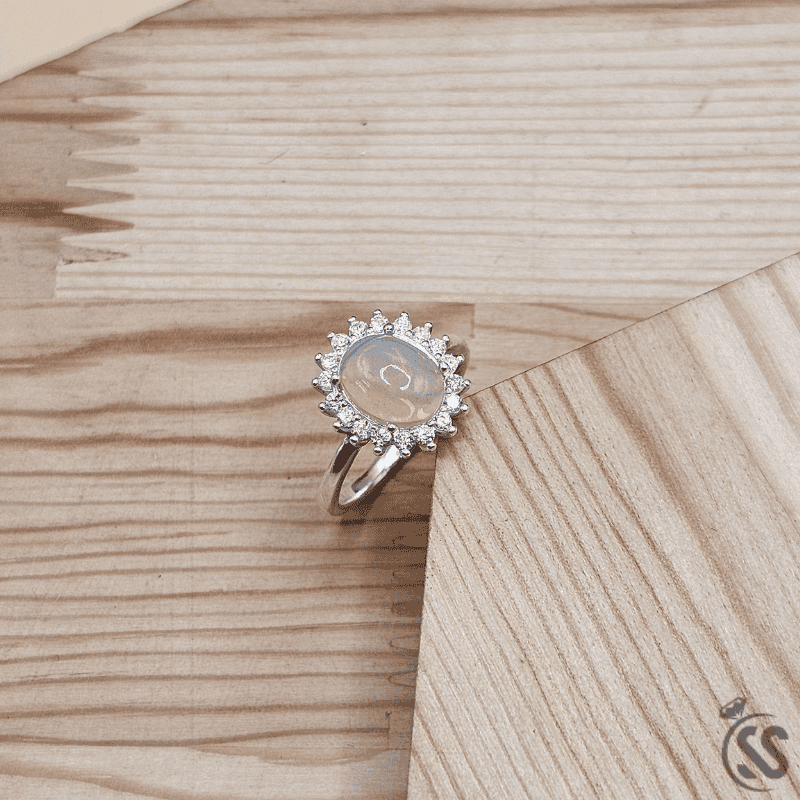 Real Ethiopian Opal Stone 925 Italian Silver Ring for Ladies