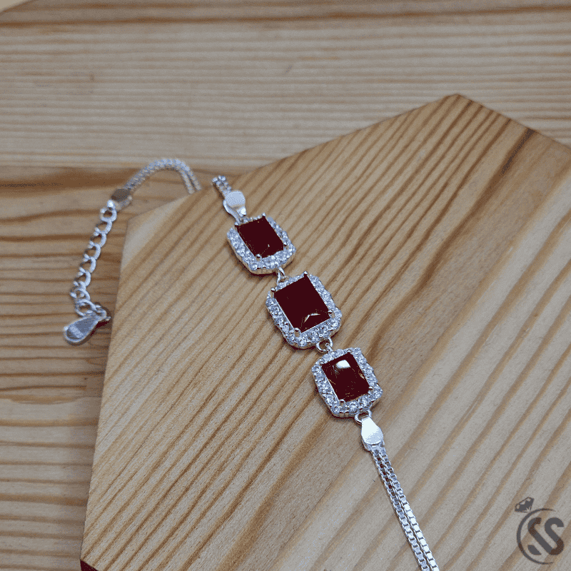 Italian 925 Sterling Silver Ladies Bracelet
