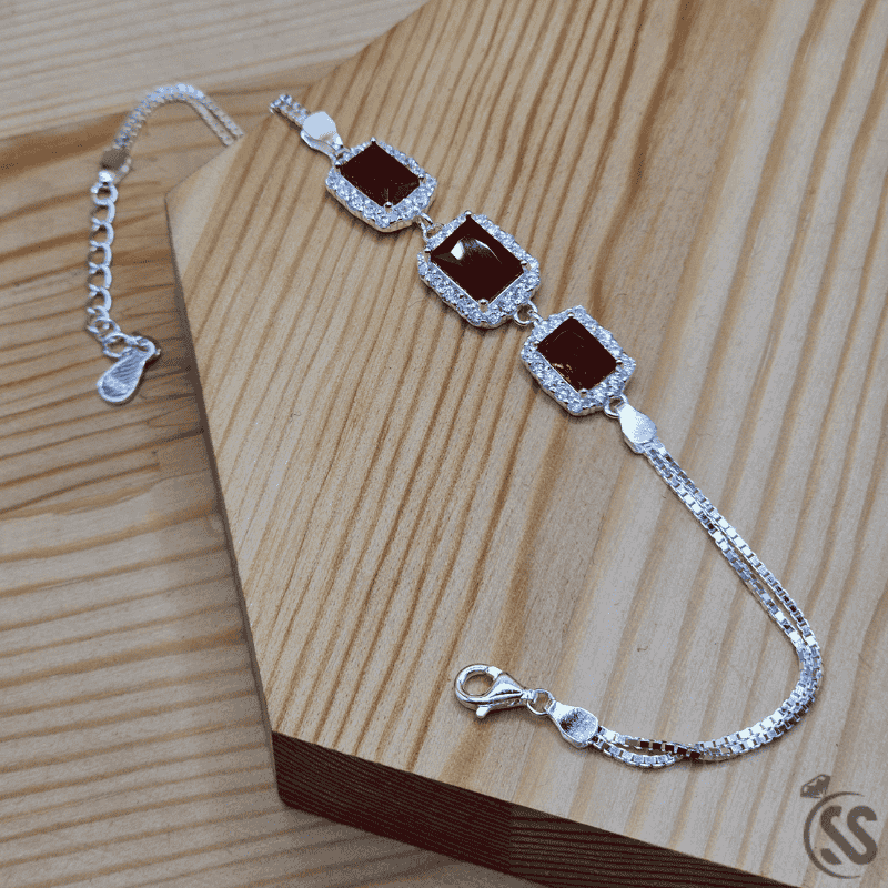 Italian 925 Sterling Silver Ladies Bracelet
