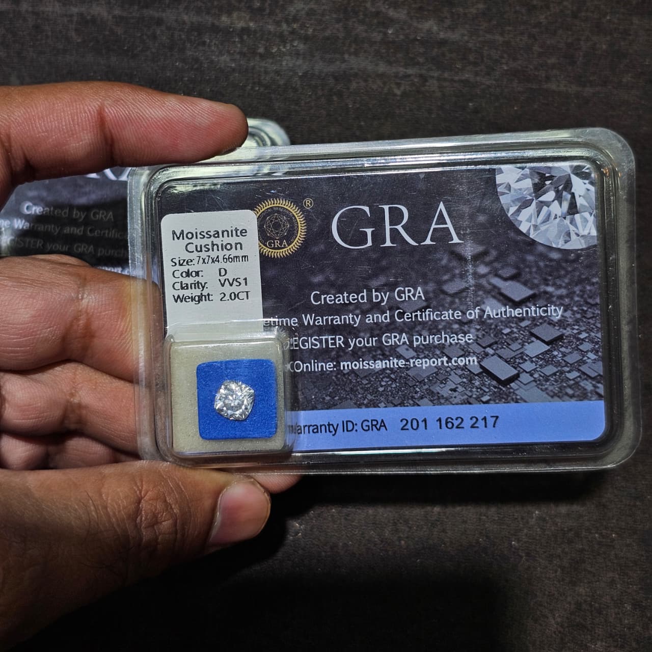 Cushion Moissanite Loose Diamond With Certificate