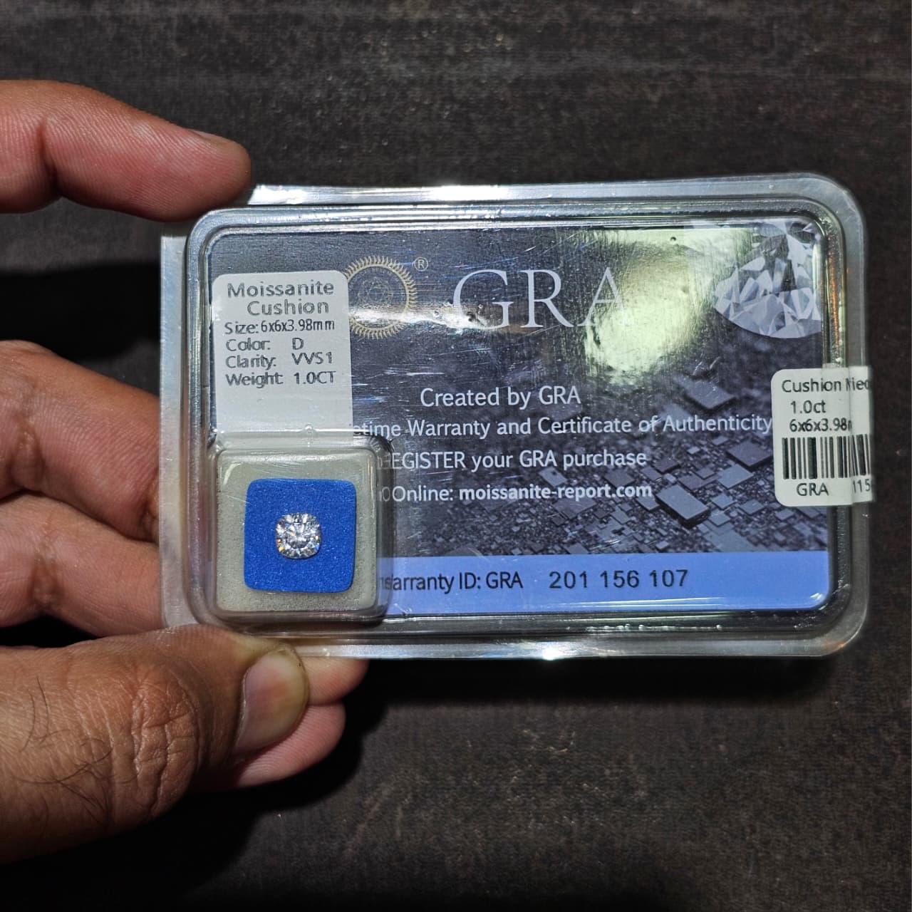 Cushion Moissanite Loose Diamond With Certificate