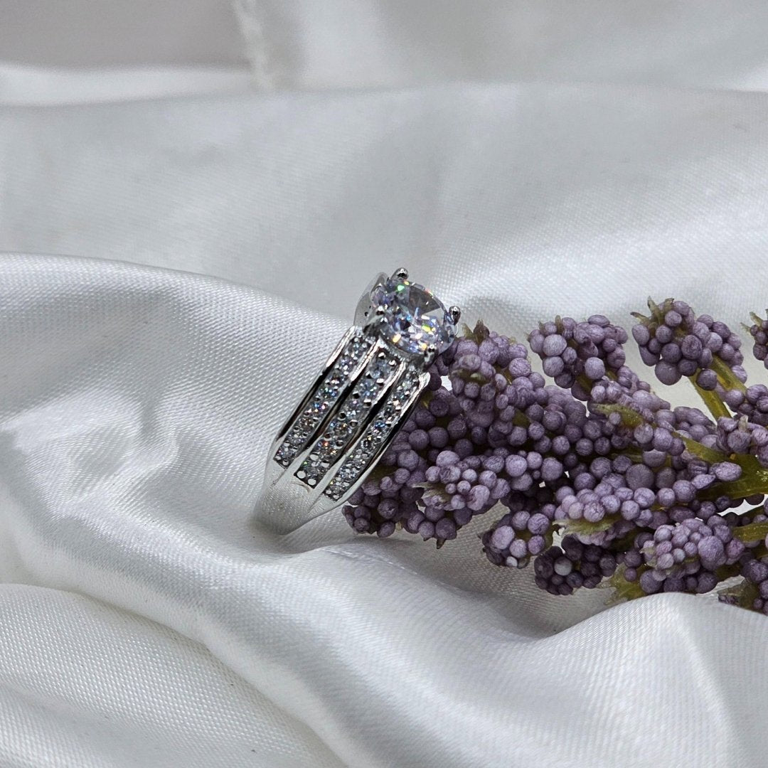 Women’s Adjustable Ring – Italian 925 Silver Rhodium Polish