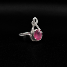 Real Ruby 925 Silver Ring