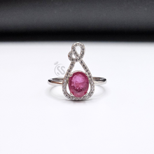 Real Ruby 925 Silver Ring