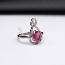 Real Ruby 925 Silver Ring