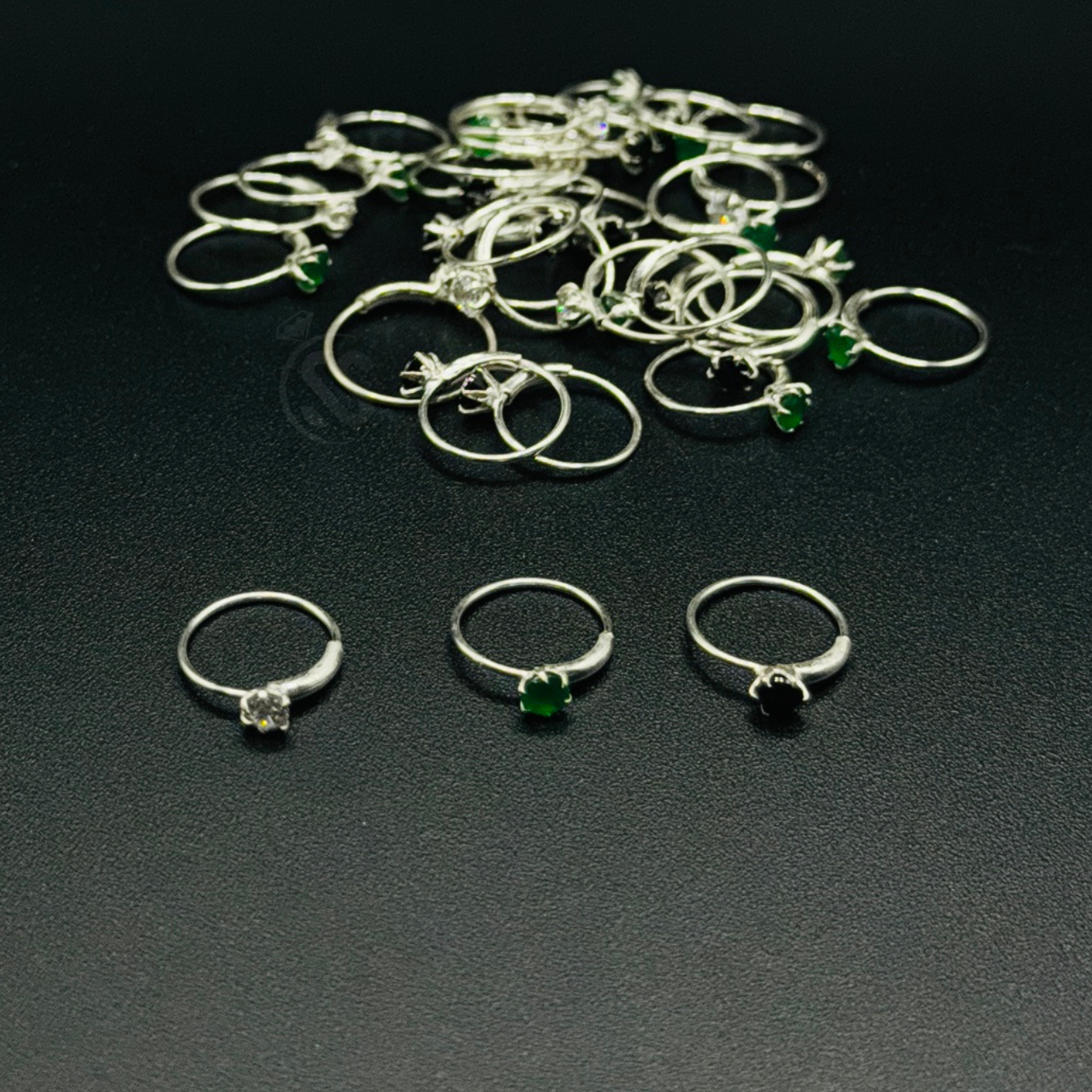 Silver (Chandi) Zircon Nose Ring - SilverStones.Pk