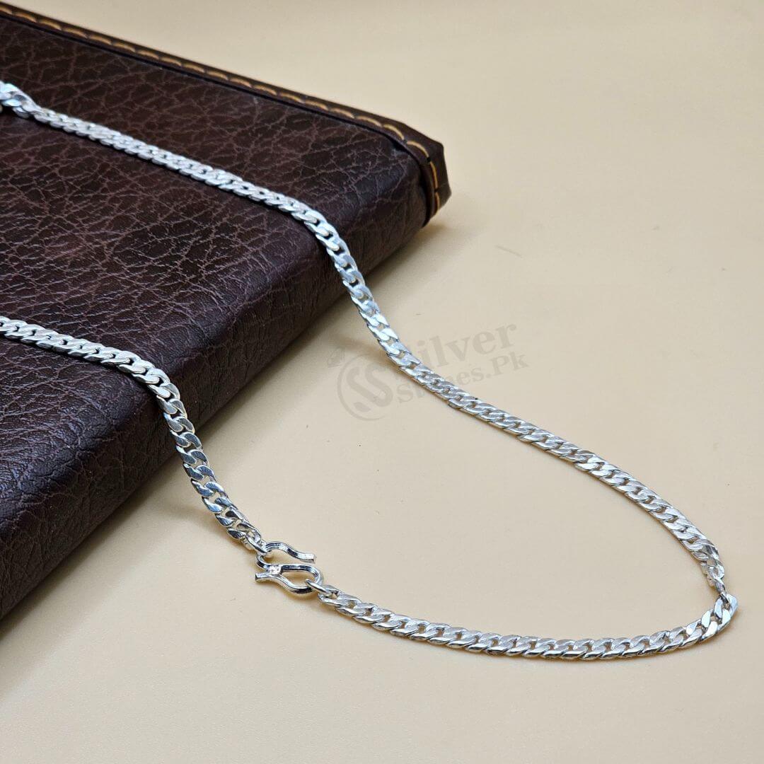 3 mm Silver (Chandi) Cuban Chain for Men’s!