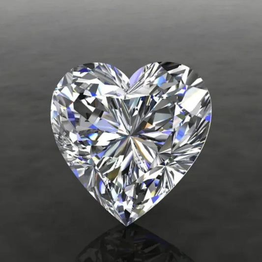 Heart Shape GRA Moissanite Diamonds with Certificate