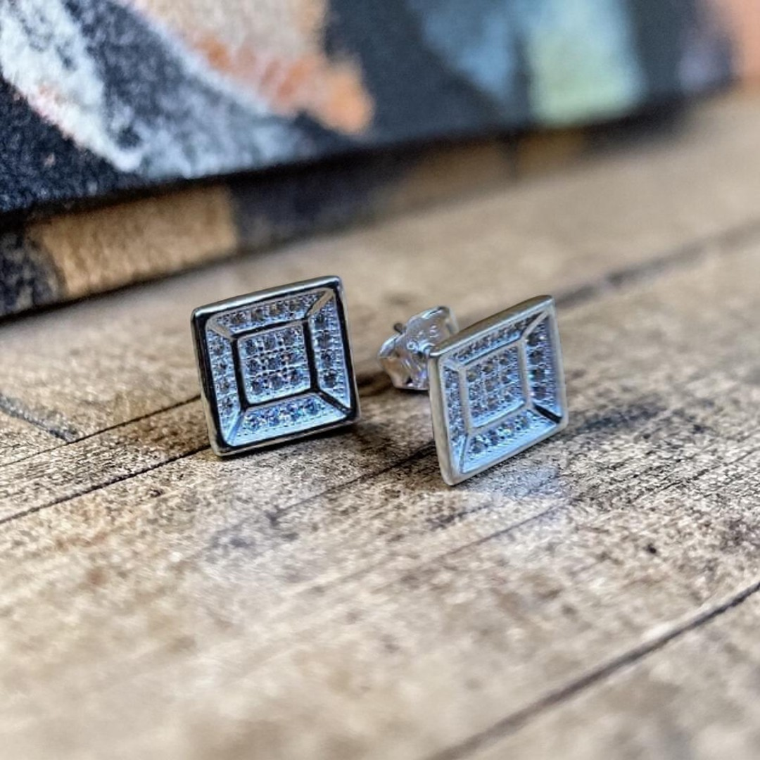 925 Italian Sterling Silver Earpins