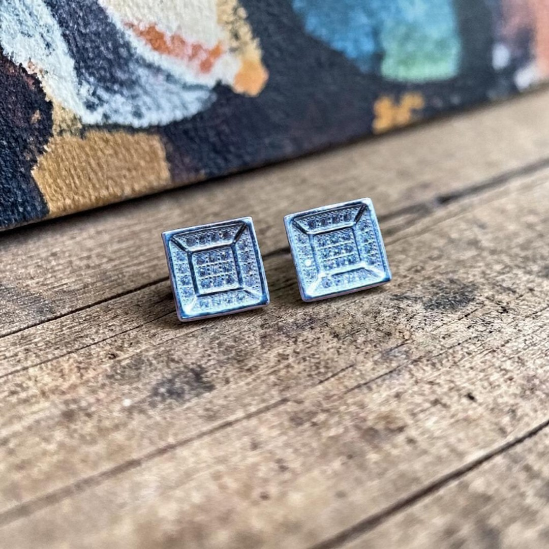 925 Italian Sterling Silver Earpins