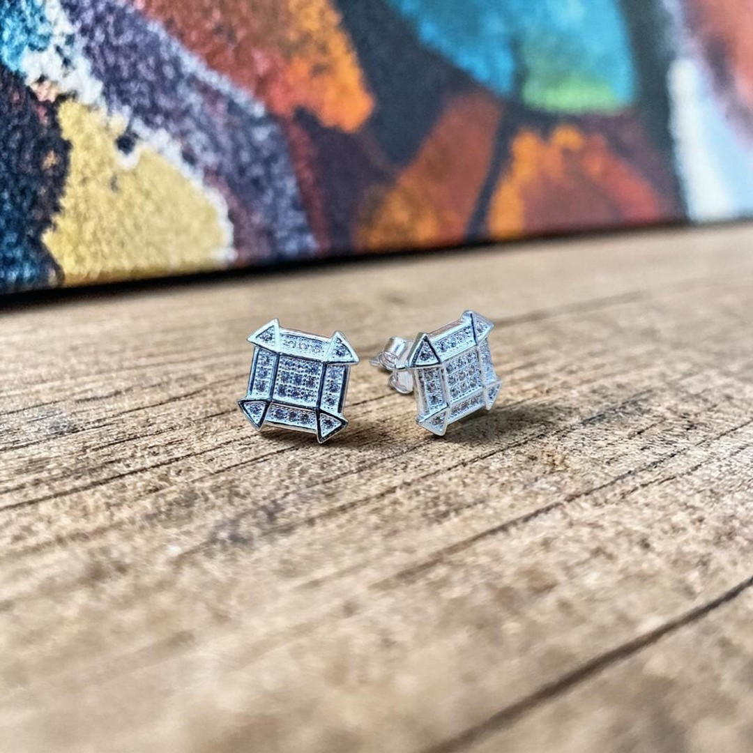 925 Italian Sterling Silver Earpins