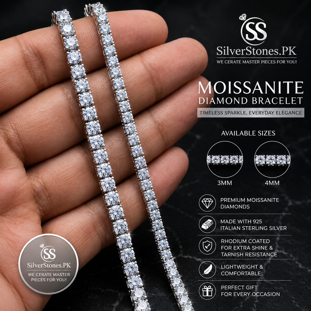 Moissanite jewelry in Pakistan
