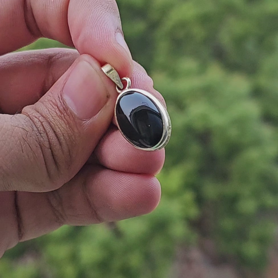 Real Aqeeq Silver (Chandi) Pendant