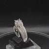925 Italian Silver Moissanite Diamond Ring
