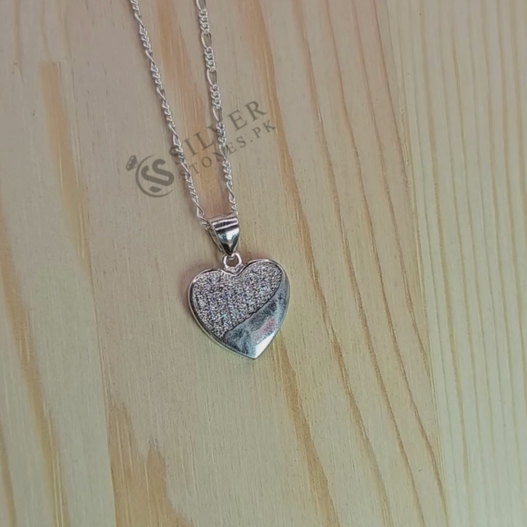 Rhodium Coated Silver Pendant