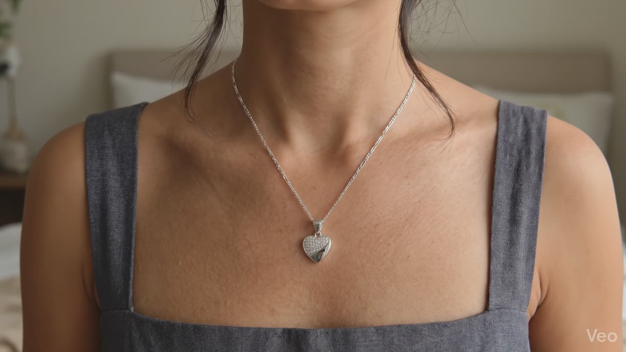 Rhodium Coated Silver Pendant