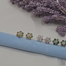 Zircon Silver (Chandi) Ear Pins (Tops)