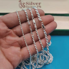 Italian 925 Silver 3 mm Rope Chain