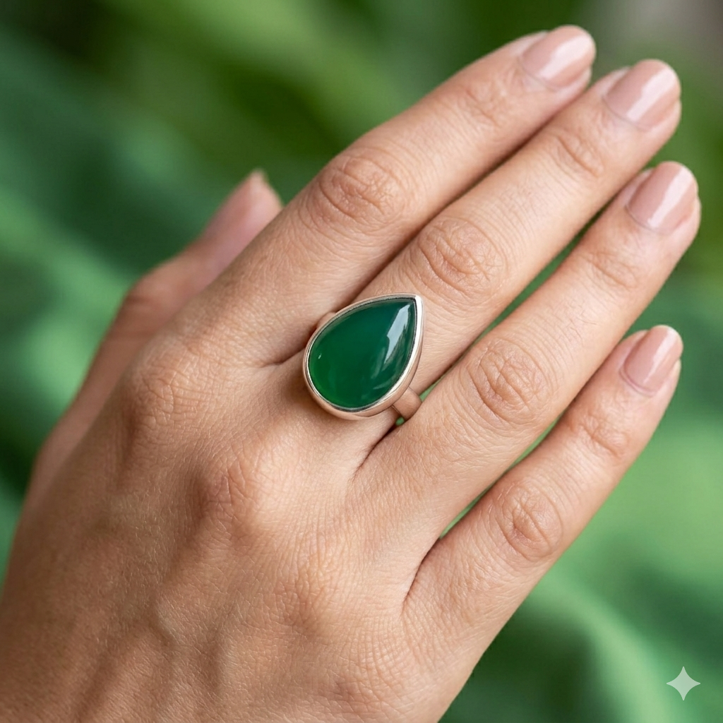 Real Aqeeq Silver (Chandi) Ring
