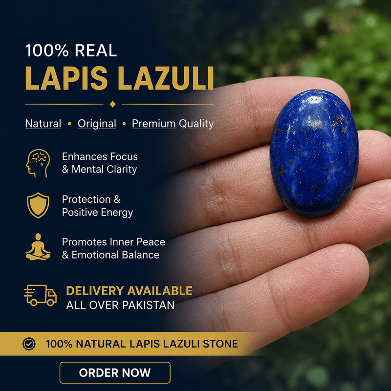 Real Lapis Lazuli (Lajward) Stone – Premium Natural Blue Gemstone