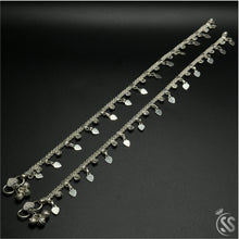 Silver Anklets With Zircons