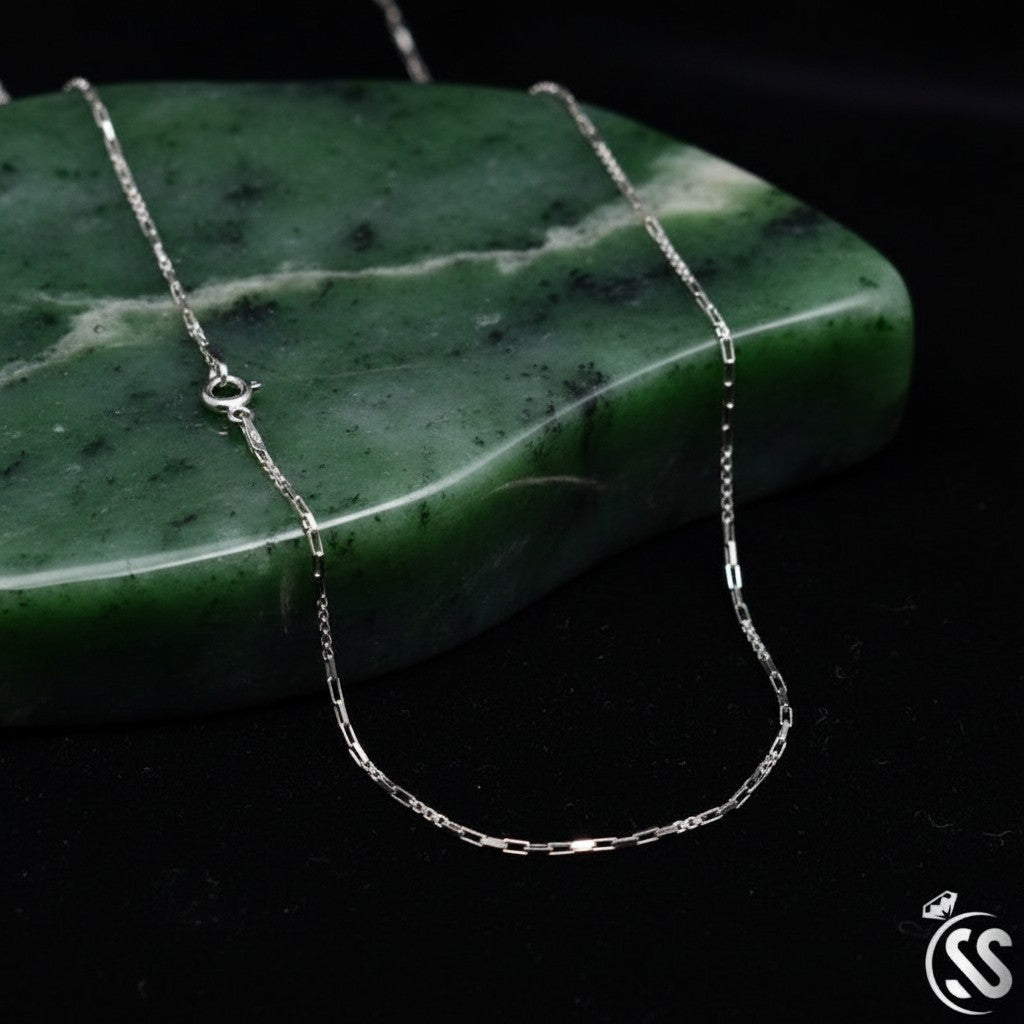 SilverStones.Pk 925 Italian sterling silver chain for ladies, delicate and elegant design with a high-polish finish.