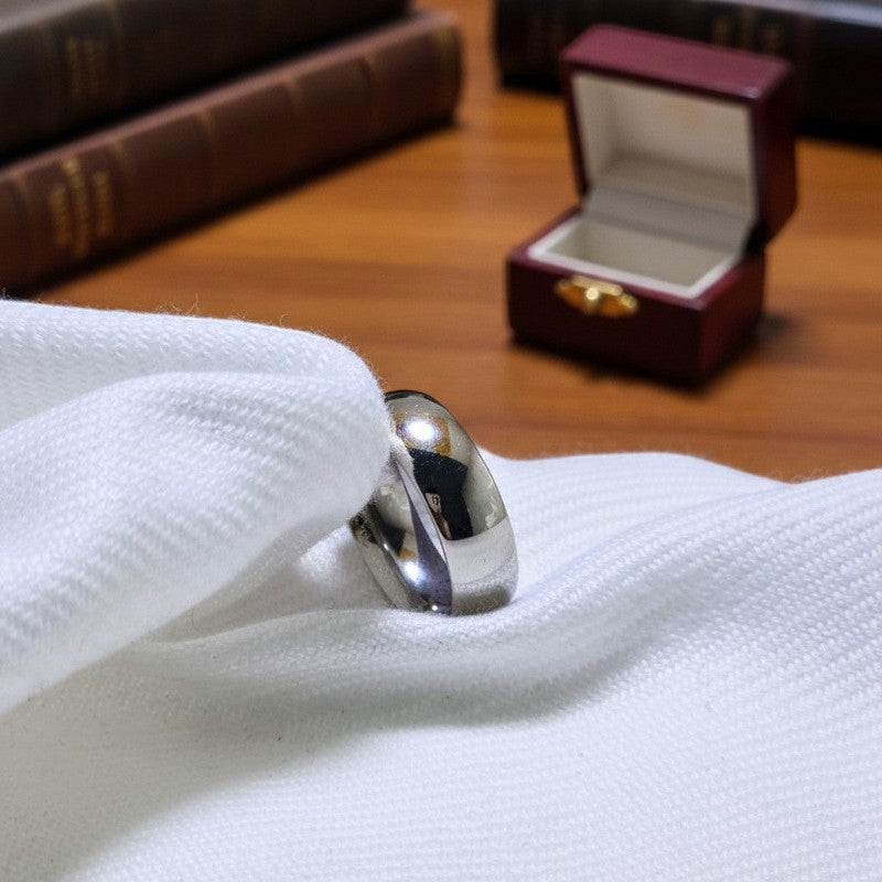 SilverStones.Pk premium quality silver imitation ring band with a simple, elegant design. Perfect for everyday wear.