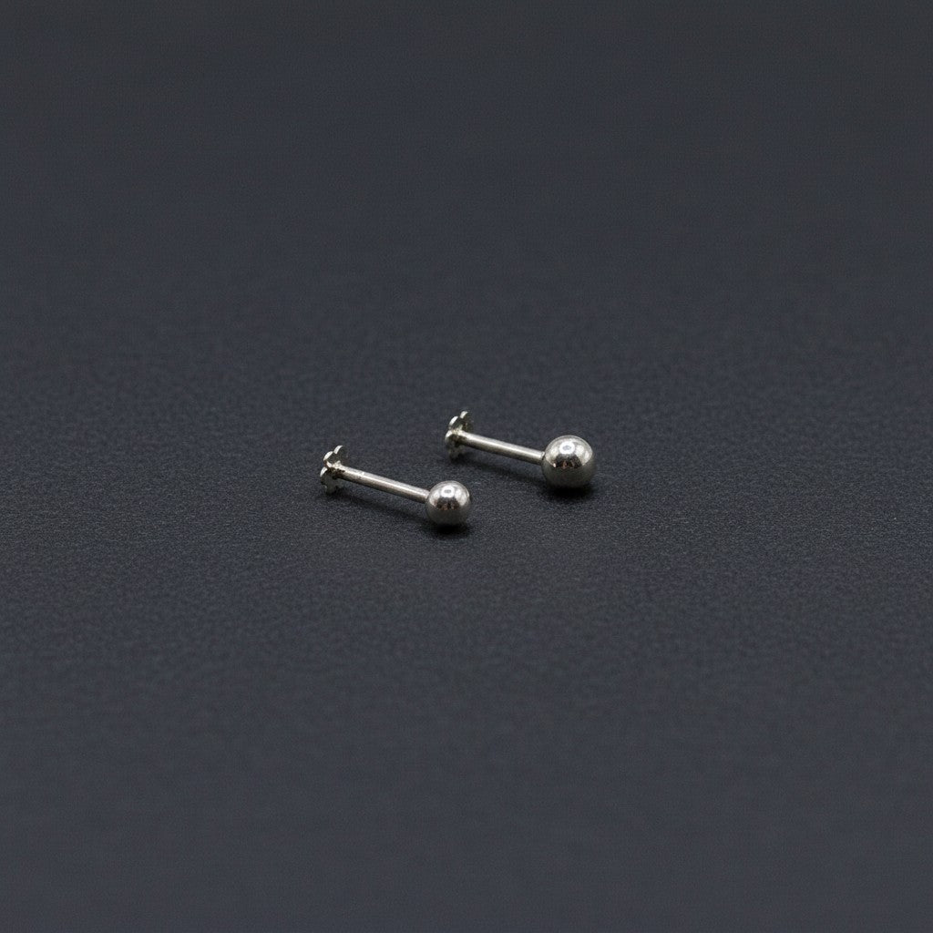 SilverStones.Pk authentic silver nose pins with a sleek, subtle ball design and secure backing for everyday wear.