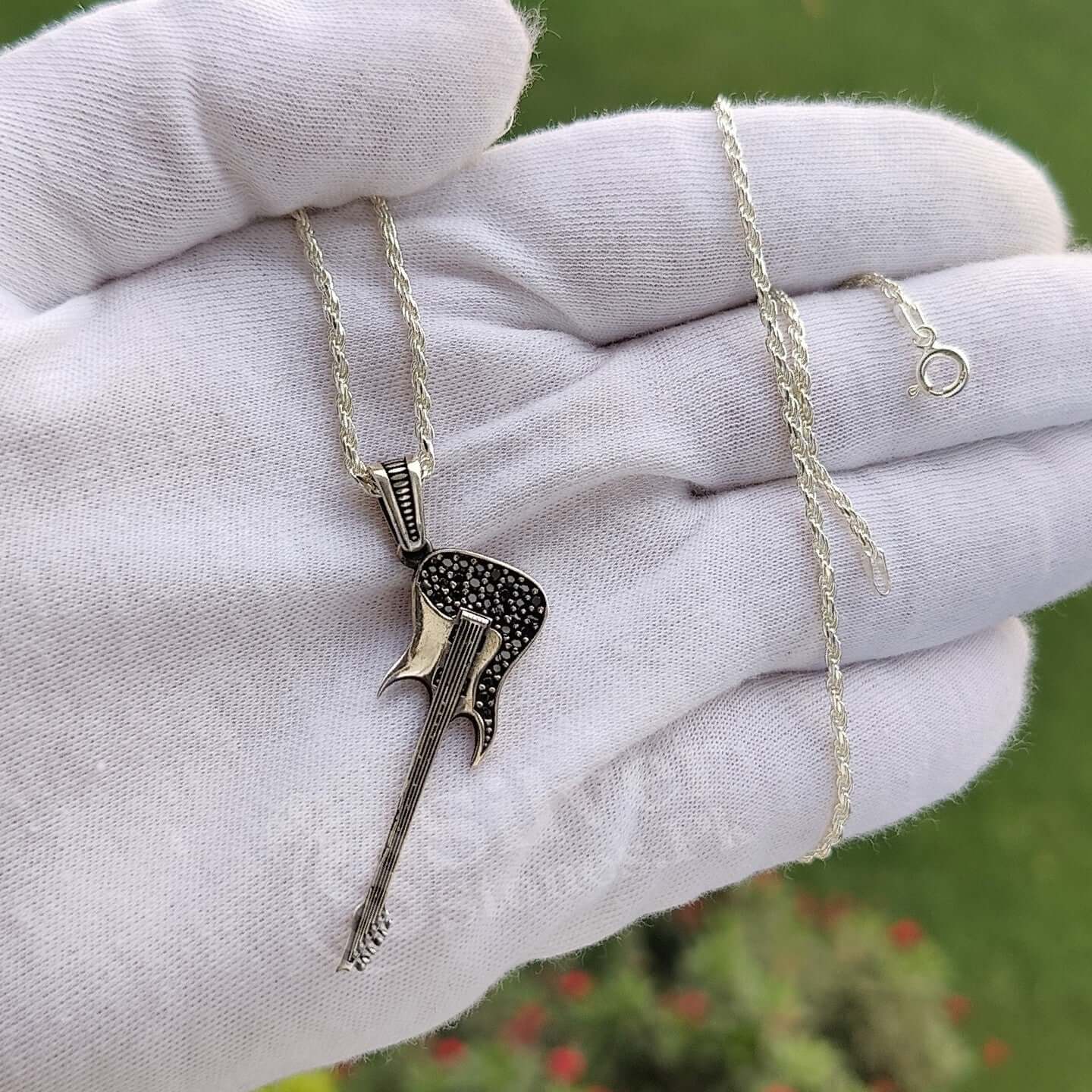 925 Turkish Silver Pendant with Rope chain