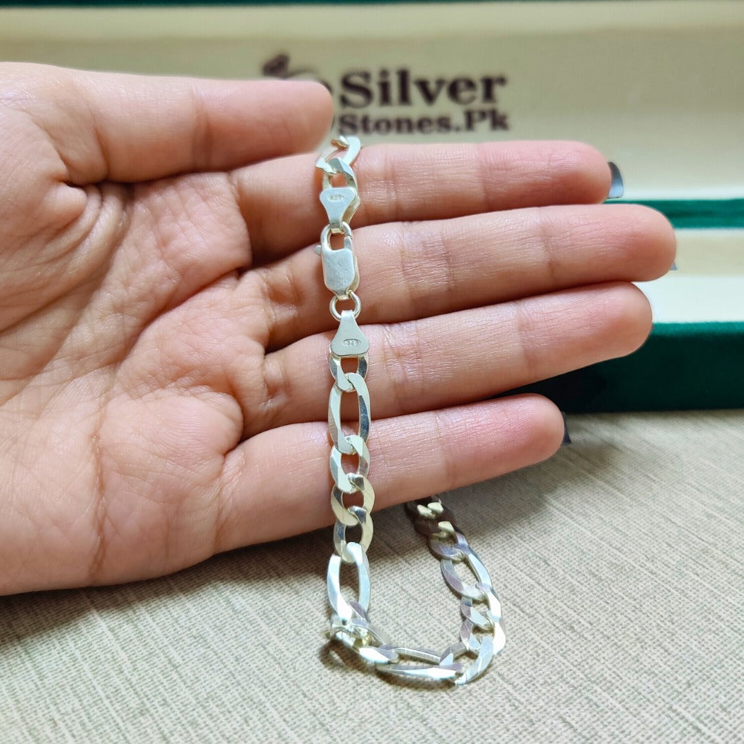 Italian 925 Silver Figaro Bracelet 5mm italian-925-silver-figaro-bracelet-5mm